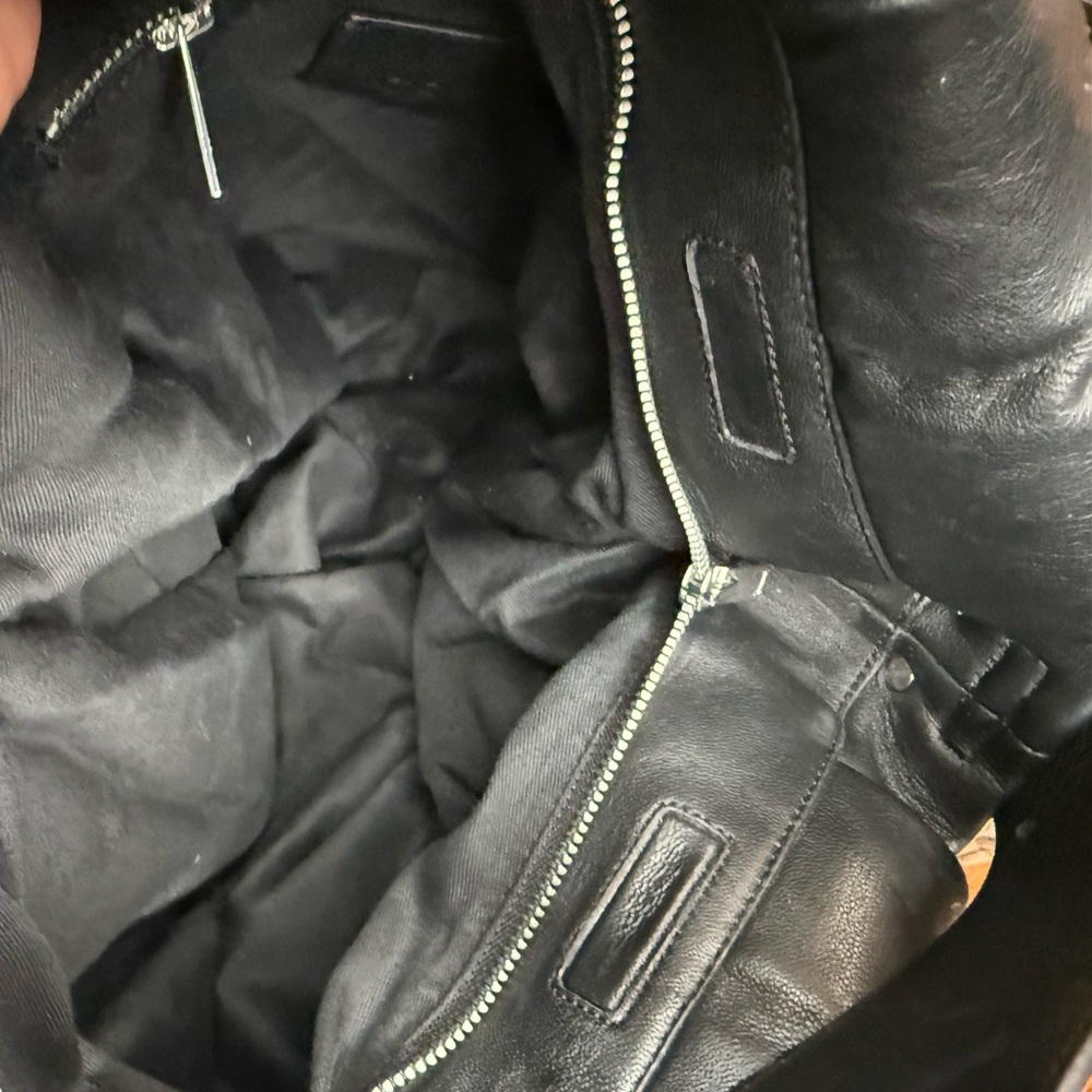 COS Black Leather Oversized Slouch Shoulder Bag - Picture 8 of 9